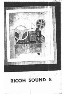 Ricoh Sound 8 manual. Camera Instructions.